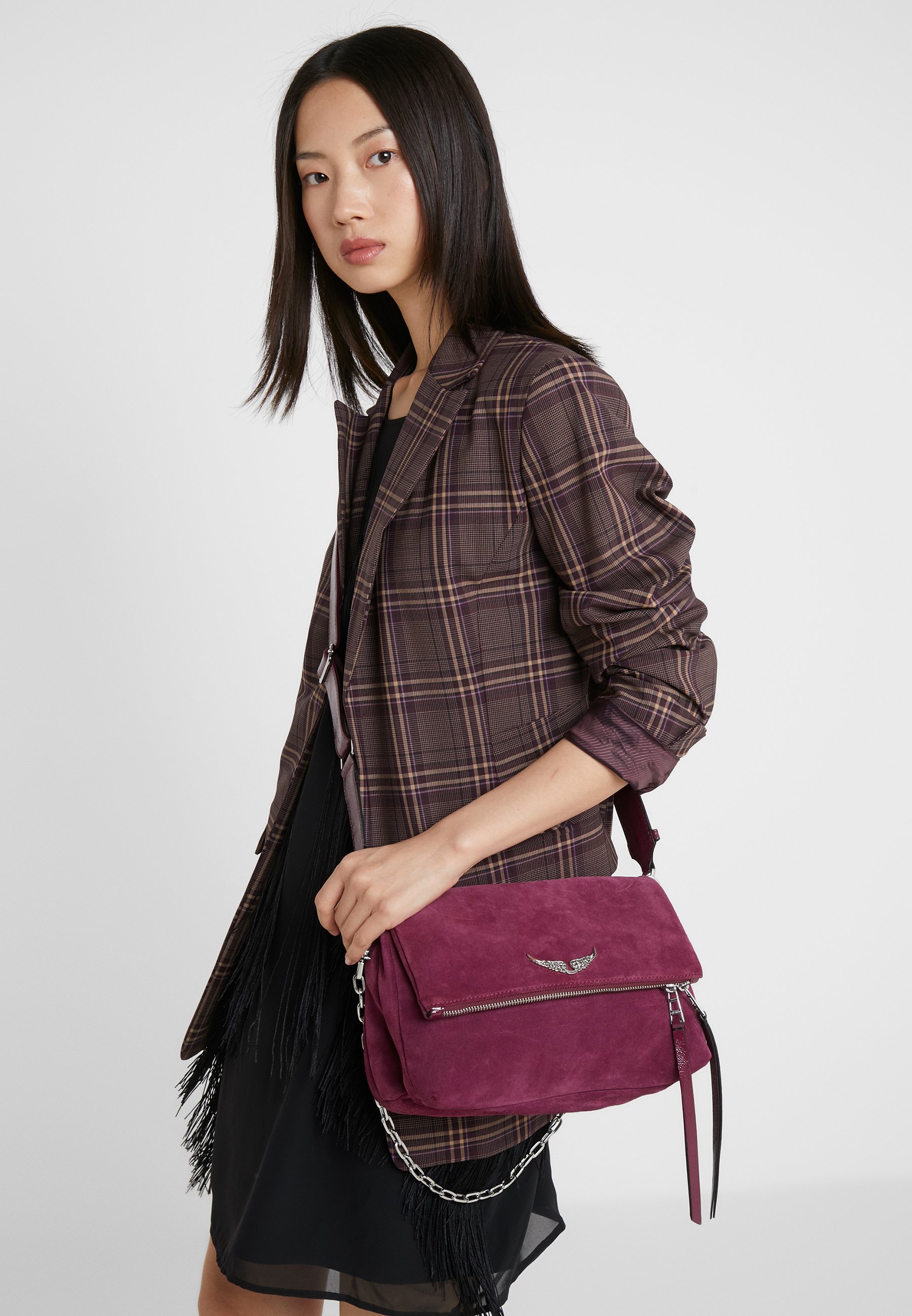 Zadig & Voltaire ROCKY PAT Skulderveske prune Zalando.no Zadig & Voltaire ROCKY PAT Skulderveske kaki Zalando.no