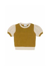 MIPOUNET PUNTO BELLA - Camiseta estampada - ochre ecru