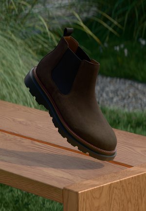 LEATHER - Botine clasice - chocolate brown