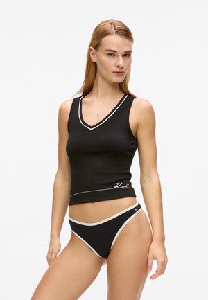 LOUNGEWEAR  SIGNATURE - Zgornji del pižame - black