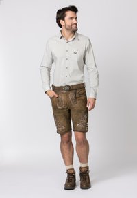 Stockerpoint HANS - Pantalón de cuero - havana
