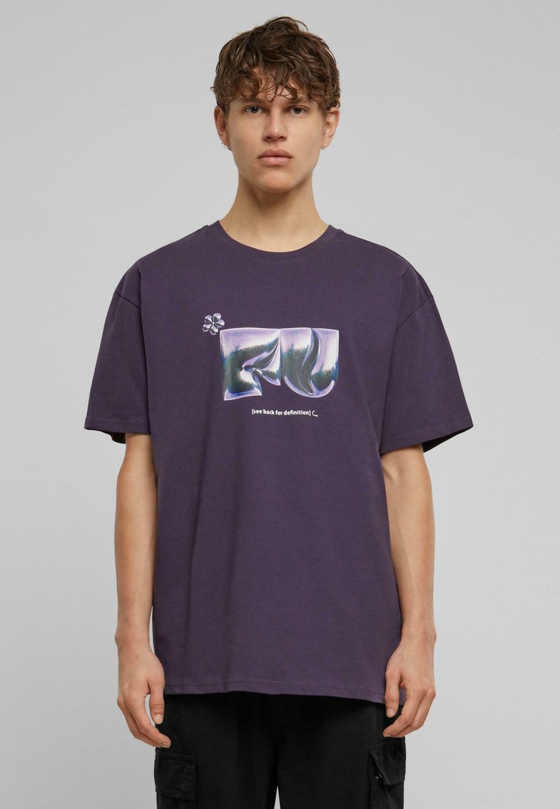 Upscale by Mister Tee FU HEAVY TEE - T-shirts print - purplenight