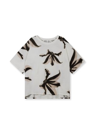 10DAYS, 10DAYS TOPS TEE FLOWER - T-shirt imprimé - ecru