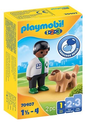 Playmobil, DIERENARTS MET HOND - Spielzeug - multicolor