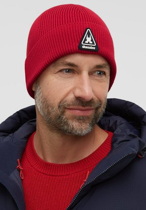 Gaastra, GAASTRA MÜTZE RIPPSTRICK MIT RUBBER PATCH - Beanie - preppy red