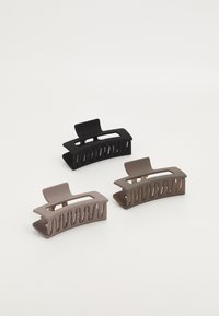 PCALICA HAIRSHARK 3 PACK  - Håraccessoar - black/beige/brown