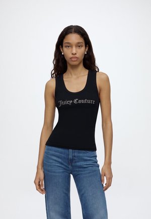 Juicy Couture, DIAMANTE VEST - Top - black
