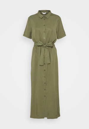 OBJTILDA ISABELLA DRESS  - Shirt dress - deep lichen green