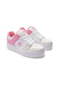 DC Shoes MANTECA 4 PLATFORM - Baskets basses - pw pink white