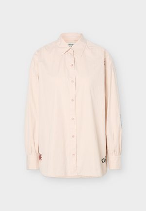 Scotch & Soda, STRIPED EMBROIDERED OVERSIZED FIT SHIRT - Πουκαμίσα με κουμπιά - rose dust