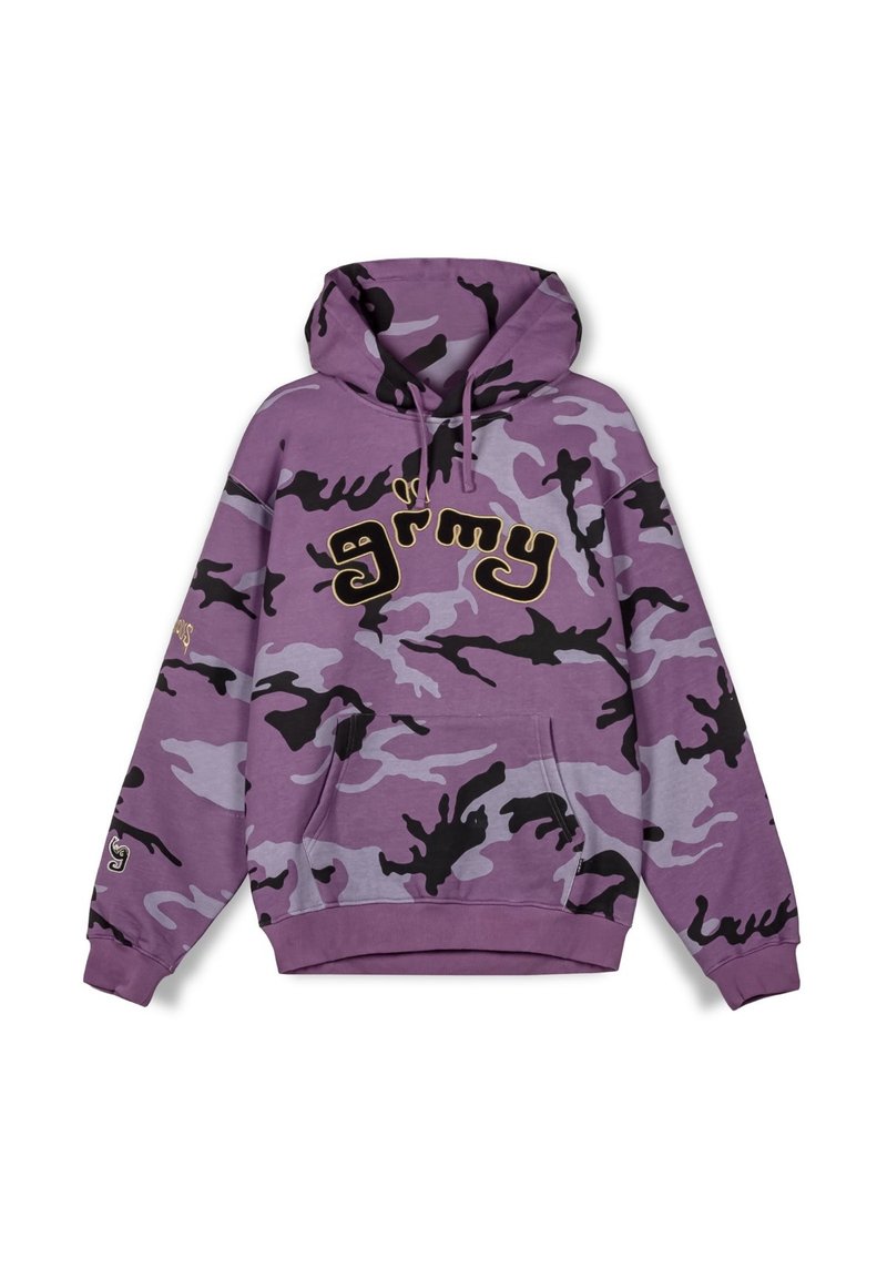Grimey GRIMEY ALL OVER PRINT TUSKER TEMPLE VINTAGE - Jersey con capucha - purpura
