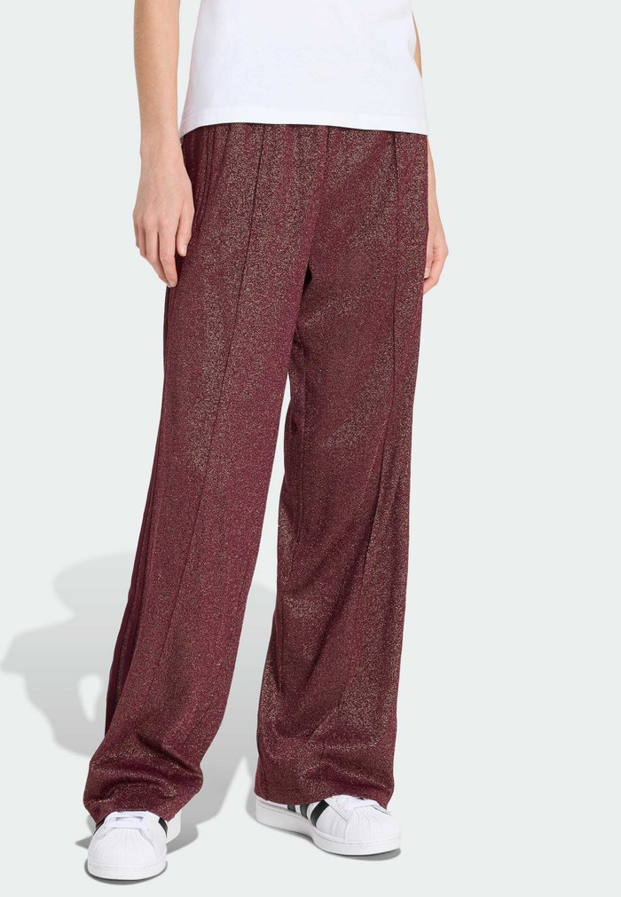 adidas FB TP - Tracksuit bottoms - maroon/gold met