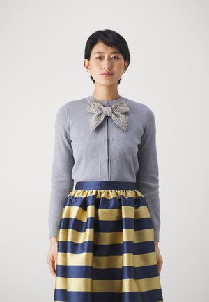 Pcrilly Ls Reversible Bow Knit Light Grey Melange
