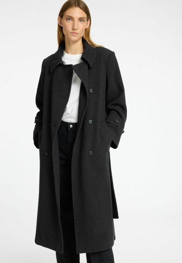 BELTED - Trenchcoat - volcanic ash
