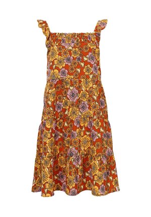 ZOMER RETRO VIBES - Jurk - geel dessin