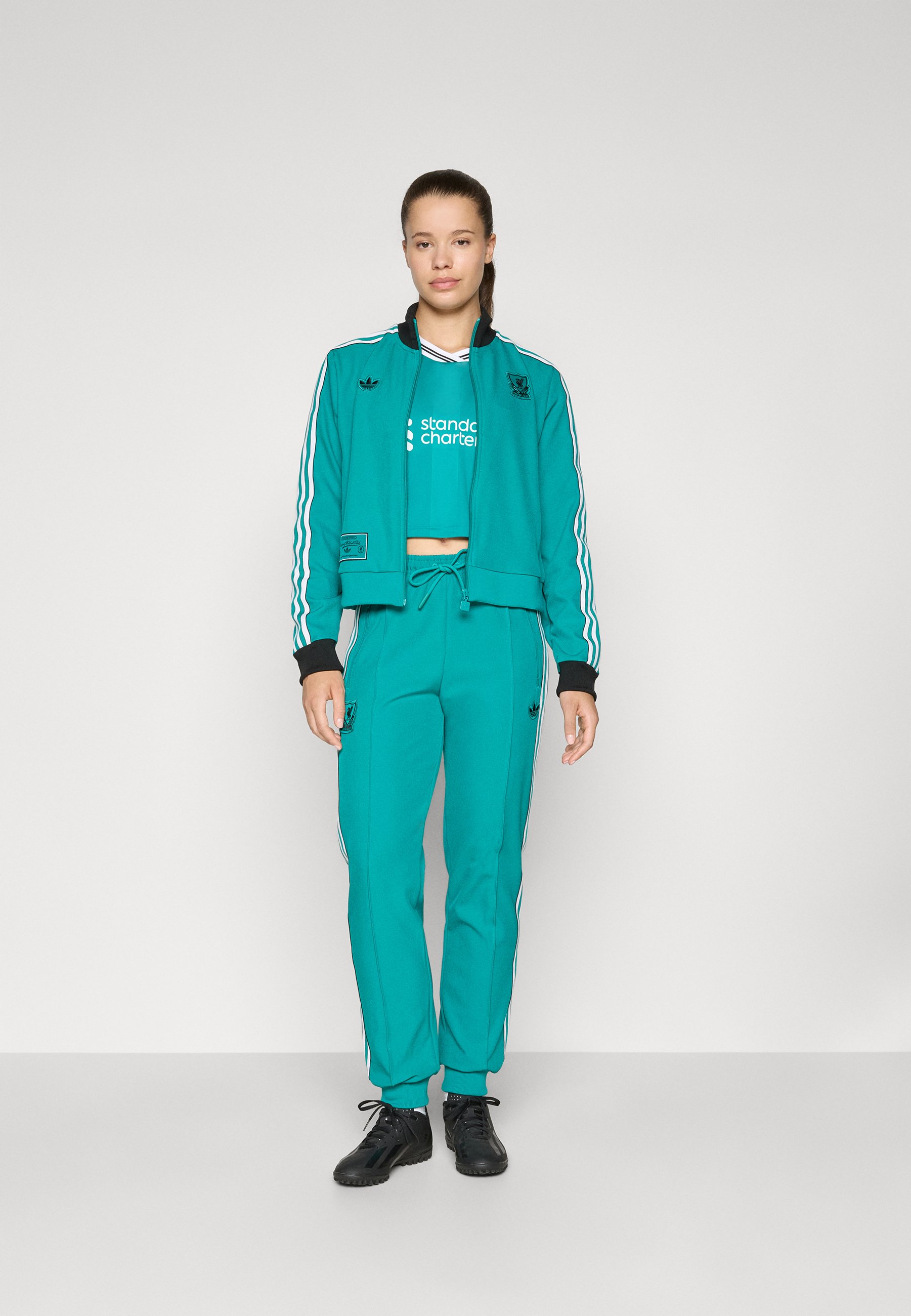 ウェア 00s  LIVERPOOL track suit set up adidas Originals LIVERPOOL FC TRACK TOP - Club wear - sea green