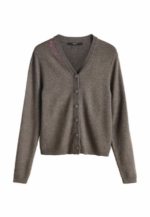 REGULAR FIT - SUPERSOFT V-NECK - Vest - chocolate brown