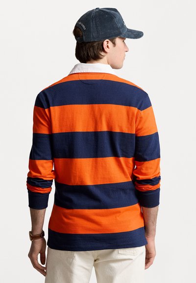 Polo Ralph Lauren THE ICONIC RUGBY SHIRT - Polo krekls - newport navy/sailing orange