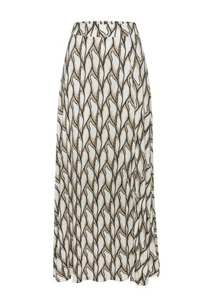 Maxirock - creme khaki bedruckt