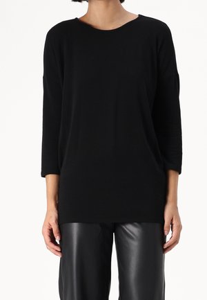 Top s dlouhým rukávem - black