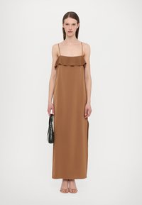 Filippa K FLUID DRAPED STRAP DRESS - Kokteiļkleita/ballīšu kleita - light brow