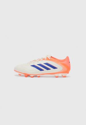 COPA PURE - Ghete de fotbal pentru teren tare - off white/lucid blue/signal coral