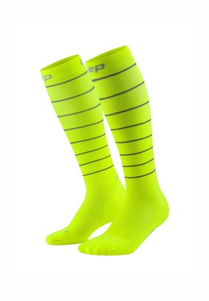PRO RUN COMPRESSION REFLECTIVE TALL - Kniestrümpfe - neon yellow