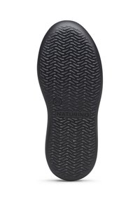 Czarna gumowa podeszwa buta z teksturowanym wzorem w zygzak. Na powierzchni znajduje się wytłoczone logo marki "NATURINO" oraz rozmiar "24".