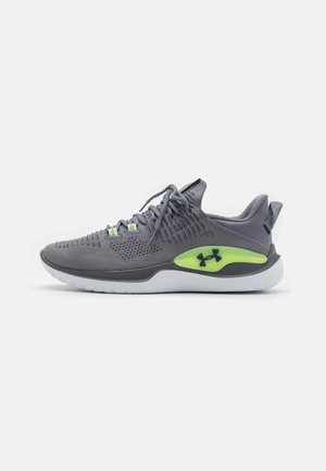 Under Armour, FLOW DYNAMIC  - Scarpe da corsa su strada - titan gray/morph green/midnight navy
