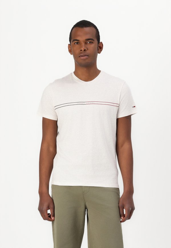 SLIM ENTRY GRAPHIC TEE - Print T-shirt - oat marl