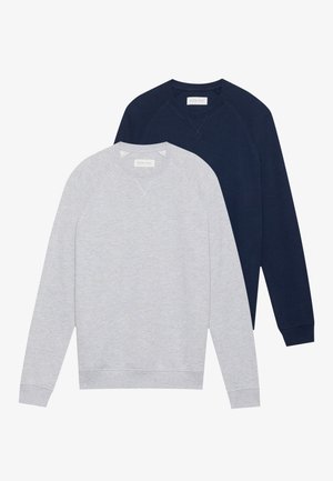 2 PACK - Sweatshirt - navy blazer/grey melange