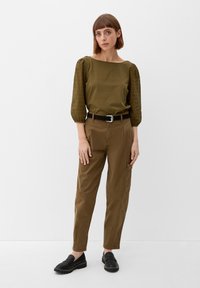 s.Oliver IM FABRICMIX - Blouse - olivgrün