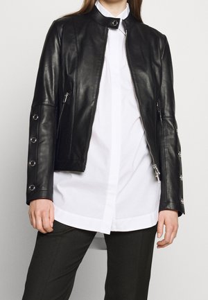 Lederjacke - black