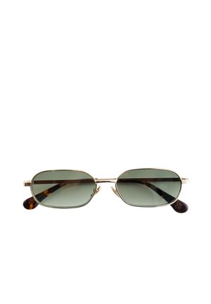 & OTHER STORIES, & OTHER STORIES SLIM RECTANGULAR SUNGLASSES - Lunettes de soleil - gold-coloured