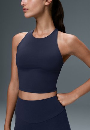OYSHO, COMFORTLUX STRAP TANK TOP CUPS - Haut - metallic blue