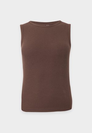 Abercrombie & Fitch, HIGH NECK TANK - Débardeur - brown