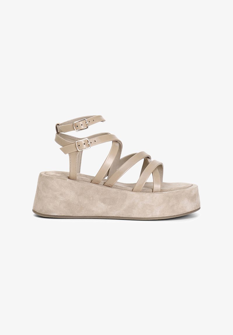 CAFèNOIR Sandali con zeppa - beige