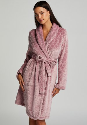 Loungeable TIPPED HOOD BORG ROBE - Peignoir - grey/gris - ZALANDO.FR