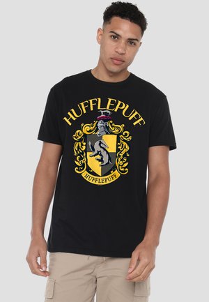 Cotton Soul, HARRY POTTER HUFFLEPUFF ARCH CREST - Print T-shirt - black