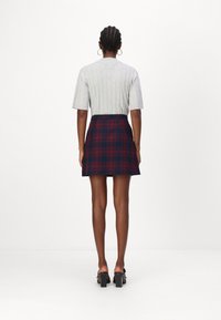 Tommy Jeans CHECK MINI SKIRT - A-lõikeline seelik - rouge winter check