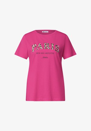 Street One, T-SHIRT WITH SLOGAN ARTWORK - Printtipaita - magenta dream