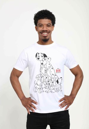 Disney 101 DALMATIANS DOG PILE UNISEX - T-shirt z nadrukiem