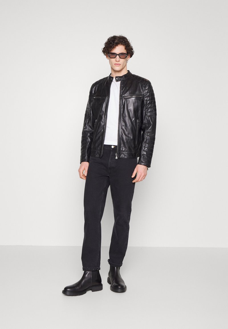 Herren Leichte Jacken | JOOP Jeans BALDO Lederjacke black/schwarz - QJ69904 Herren Leichte Jacken | JOOP Jeans BALDO Lederjacke black/schwarz - QJ69904