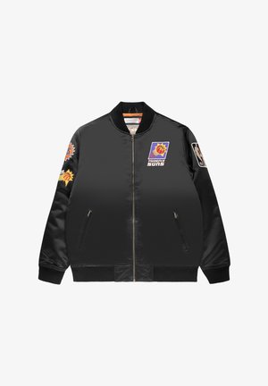 Mitchell & Ness, Mitchell & Ness NBA Phoenix Suns Satin Bomber Jacket Lifestyle - Textilie - Bomberjacke - schwarz
