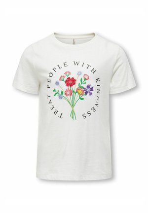 ONLY GIRLS KOGEMMA - Print T-shirt - cloud dancer