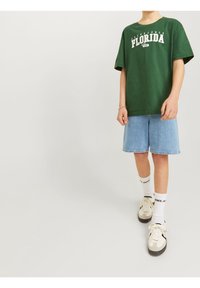 Jack & Jones Junior JJITONY JJORIGINAL SHORTS - Džínové kraťasy - blue denim