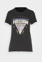 Onllucy Life T-shirt Manches Courtes Femme - Gris Foncé - Taille L - ONLY