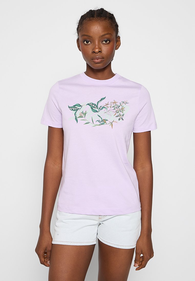 Diesel T-shirt print paars