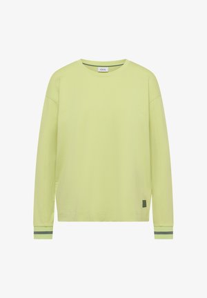 Cecil, LANGARM SHIRT MIT RUNDHALS UND STREIFENDETAIL - Sweatshirt - citrin green