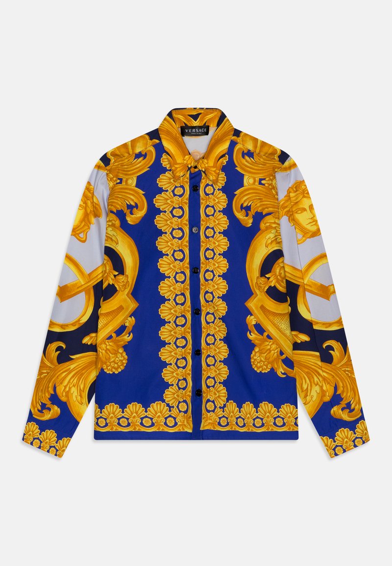 Versace FORMAL POPELINE BAROCCO Shirt navy/cobalt/gold/blue